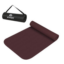 Vifitkit Anti Skid Yoga Mat With Bag (Wine, 4mm)