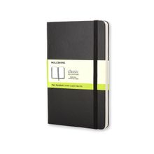 MOLESKINE Classic Notebook Plain Hard Cover Pocket Black