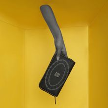 EUME Bandwing Wing Vegan Leather Dragonfly UV Printed Women Wallet Pocket Black (L)