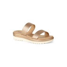 Bata Textured Gold Heels