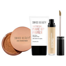 Swiss Beauty Face Base Make Up Prep Cover Set Combo