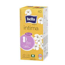 Bella Panty Intima Plus Panty Liners for daily use , 100% Organic Cotton Topsheet, Long
