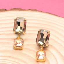 Zaveri Pearls Crystal Shine Gold Tone Stones Contemporary Drop Earring - ZPFK8564