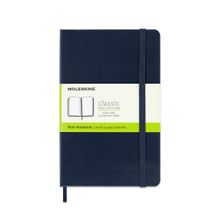 MOLESKINE Classic Medium Size Hard Cover Notebook (Plain) - Sapphire Blue