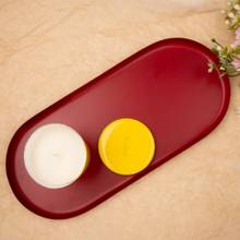 Gibox Metal Candle Holder Pillar T-Light Holder Plate Iron Dining Candle Accessory Luxury