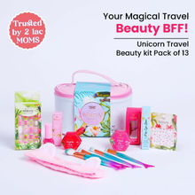 Whimsy Safe & Organic Unicorn Travel Beauty Kit For Preteen And Teen Girls - Pack Of 13