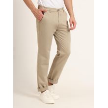 AM SWAN Premium Cotton Stretch Spanish Grey Solid Mens Regular Fit Chinos