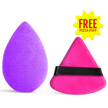 Matra Beauty Blender Makeup Sponge with Free Pizza Puff Applicator for Foundation Blending & Powder