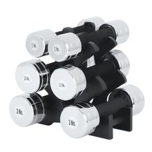 KAKSS Steel Dumbbell with Stand (15kg)