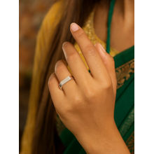 Digital Dress Room Silver-Plated Classic Simple Adjustable Elegant Finger Ring for Women