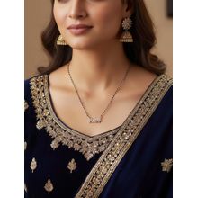 925 SILLER Pure Silver Rose Gold Adjustable Mangalsutra