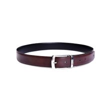 Belwaba Brown & Black Men Reversible Leather Belt