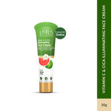 Lotus Botanicals Vitamin C & CICA Illuminating Face Cream, Daily Glow & Hydration, Strobe Effect