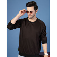 RIGO Men Dark Brown Waffle Sweatshirt