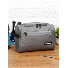 Teakwood Grey Essentials Travel Toiletry Bag