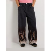 Weezy Bleach Effect Premium Wide Leg Jeans
