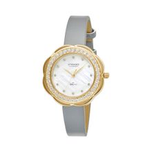 Strand by Obaku Cosmos Mop Dial With Flower Design Crystal Top-Ring Womens Watch - S735LXGWVJ