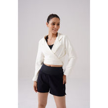 RYZ Women Active Swoosh Full Sleeve Jacket White