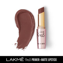 Lakme 9to5 Primer + Matte Lip Color - Brown Walnut