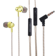 Swagme BassBoost IE011 in-Ear Wired Earphones with Mic and Extra Bass (Gold)