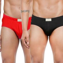 Bonjour Men's Low-rise Briefs, Pack Of 2 - Multi-Color