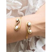 SOUL WORKS Infinity Loop With Moonstone Cuff