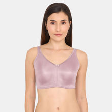 Zivame True Curv Double Layered Wirefree Full Coverage Minimiser Bra - Elderberry