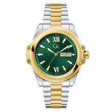 GC GUESS COLLECTION Bolt Green Round Dial Analog Men's Watch - Z60002G9 (Medium)