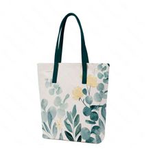Crazy Corner Flowers And Plants Printed Canvas Fatty Tote Bags