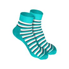 Heelium Bamboo Quarter 2 Pair Of Ankle Socks for Men-Turquoise