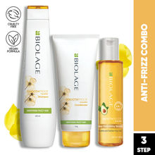 Matrix Biolage Frizz-Free Hair Regime With Smoothproof Shampoo, Conditioner & Serum Combo
