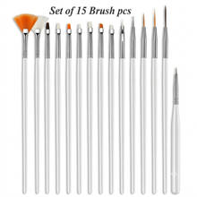 Bronson Professional Nail Art Kit Brush Set Acrylic Uv Polish Brushes Tool Kit