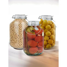 The Better Home Transparent Glass Storage Jar, 5L, (Pack Of 3)