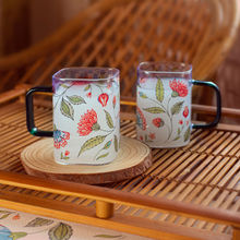 Strokes by Namrata Mehta Enchanted Garden Square Coffee-Tea Mugs - Set Of 2