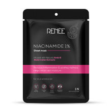 Renee Cosmetics Niacinamide Sheet Mask, Helps Reduce Inflammation & Redness, Soothes Sensitive Skin