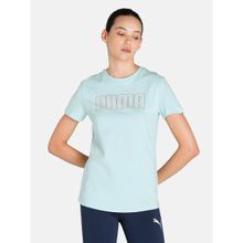 Puma Graphic Womens Blue T-Shirt