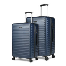 Assembly Hard Luggage Trolley Large & Medium Check-In-Blue (Set of 2)