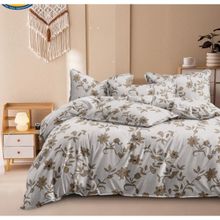 BAJO'S 300 Tc King Bedsheet With 2 Pillow Covers White