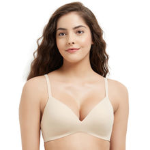 Wacoal How Perfcet Padded Non-Wired 3/4Th Cup Everyday T-Shirt Bra - Beige