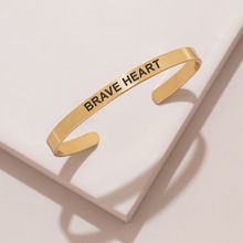 Pipa Bella by Nykaa Fashion Gold Plated 'Brave- Heart' Cuff Bracelet