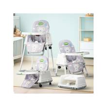 BAYBEE Grey Plastic Printed High Chair