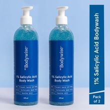 Be Bodywise 1% Salicylic Acid Body Wash - Helps Prevent Body Acne - SLS & Paraben Free - Pack of 2