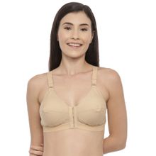 BLOSSOM Seamed Front Open Bra Beige