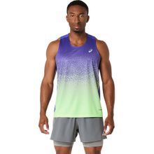 ASICS Blue Polyester Regular Tank