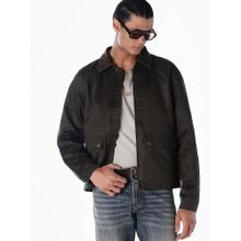 Jack & Jones Brown Cotton Blend Regular Jacket