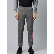 Alcis Men Charcoal Grey Printed Joggers