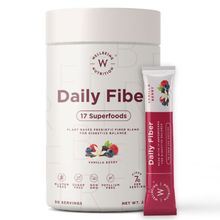 Wellbeing Nutrition Daily Fiber - 17 Superfoods For Weight Management, Sugar Control Vanilla Berry
