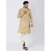Manish Nagdeo Men's Yellow Kurta With Dhoti