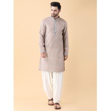 Manish Nagdeo Men's Grey Kurta With Dhoti