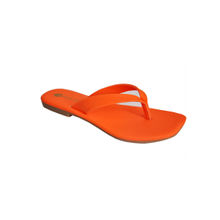 Perca Solid Lana Neon Orange Flats
